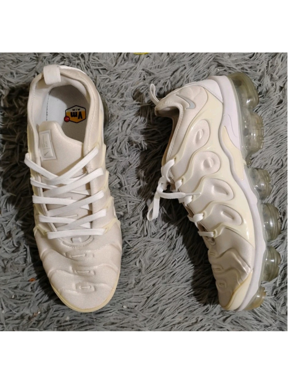 Nike Air VaporMax Plus Men Size 11.5 White Pure Platinum Sneakers 924453-100